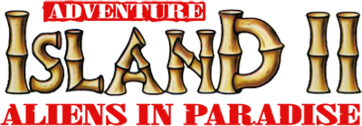 Adventure Island II logo for GameBoy